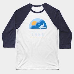 Lake Saint Louis Sitting on the Dock Baseball T-Shirt